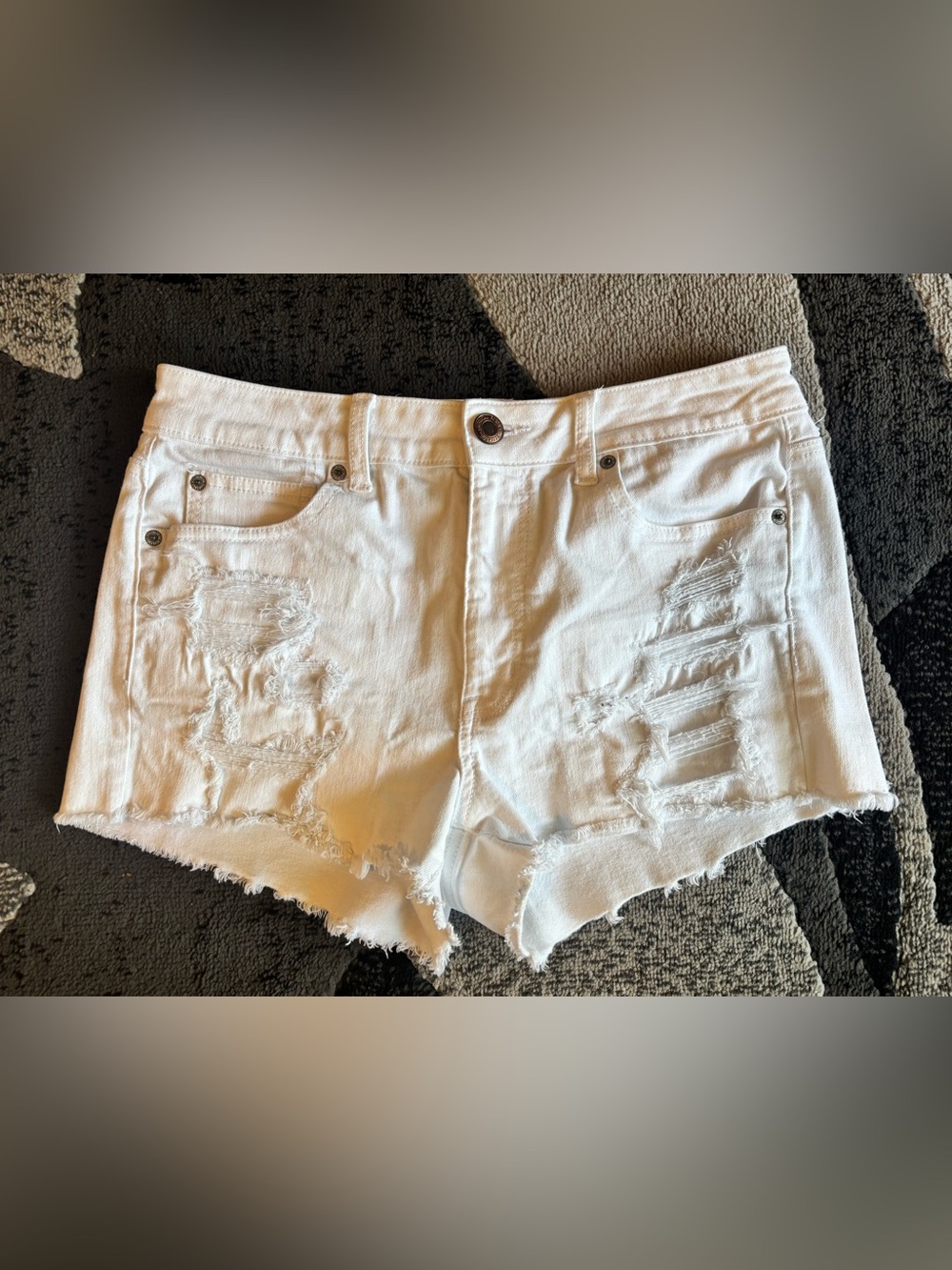 American Eagle shorts 12 white denim Jean shorts